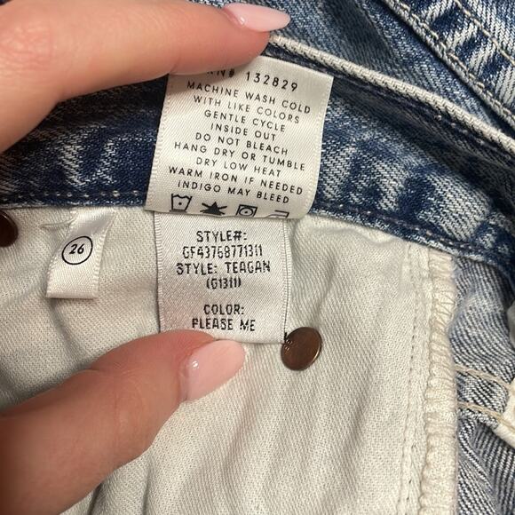 NWOT high waisted teagan baggy jeans in light wash please me - Picture 8 of 11